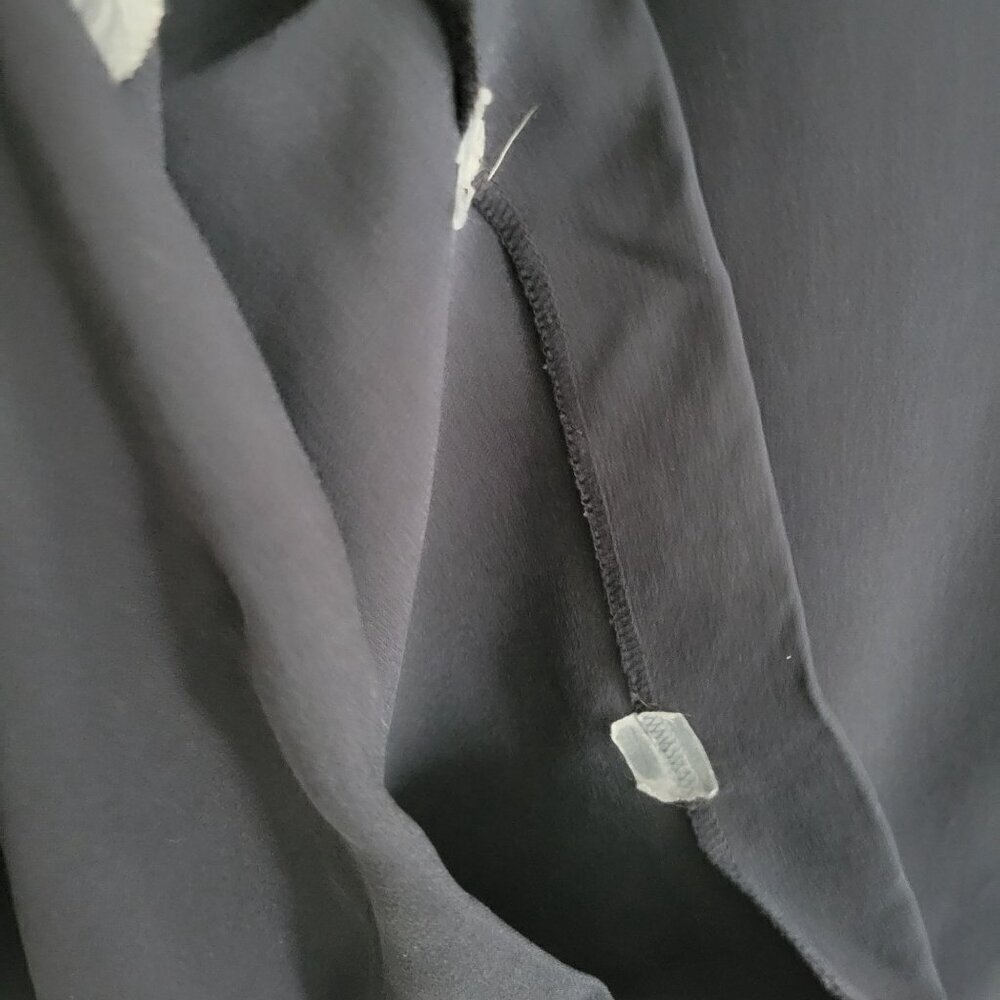 Talbots 100% Silk Dress Pants Navy Women Size 12 - Picture 7 of 11